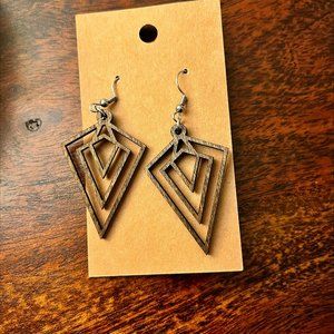 Wooden Drop Earrings